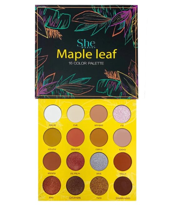 Maple leaf 16 color palette she makeup