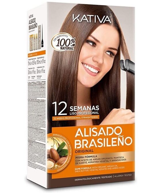 Kativa Keratina & Argan Oil Kit Alisado Brasileño