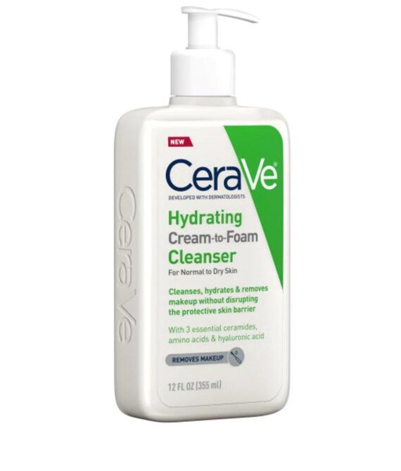 CeraVe Hydrating Cream-to-Foam Cleanser 12oz