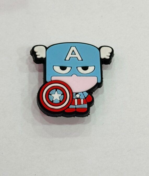 Pin para crocs del Capitán America